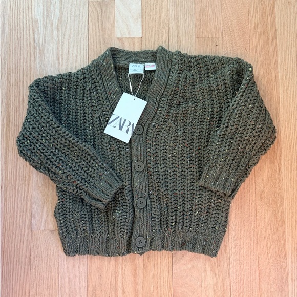 Zara Other - Zara Kids Chunky Knit Cardigan Sweater NWT Size 3-4Y